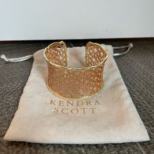 Kendra Scott Candice Rose Gold/Gold Cuff Bracelet! Perfect condition.